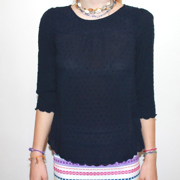 navy blue blouse - Picture 1 of 5